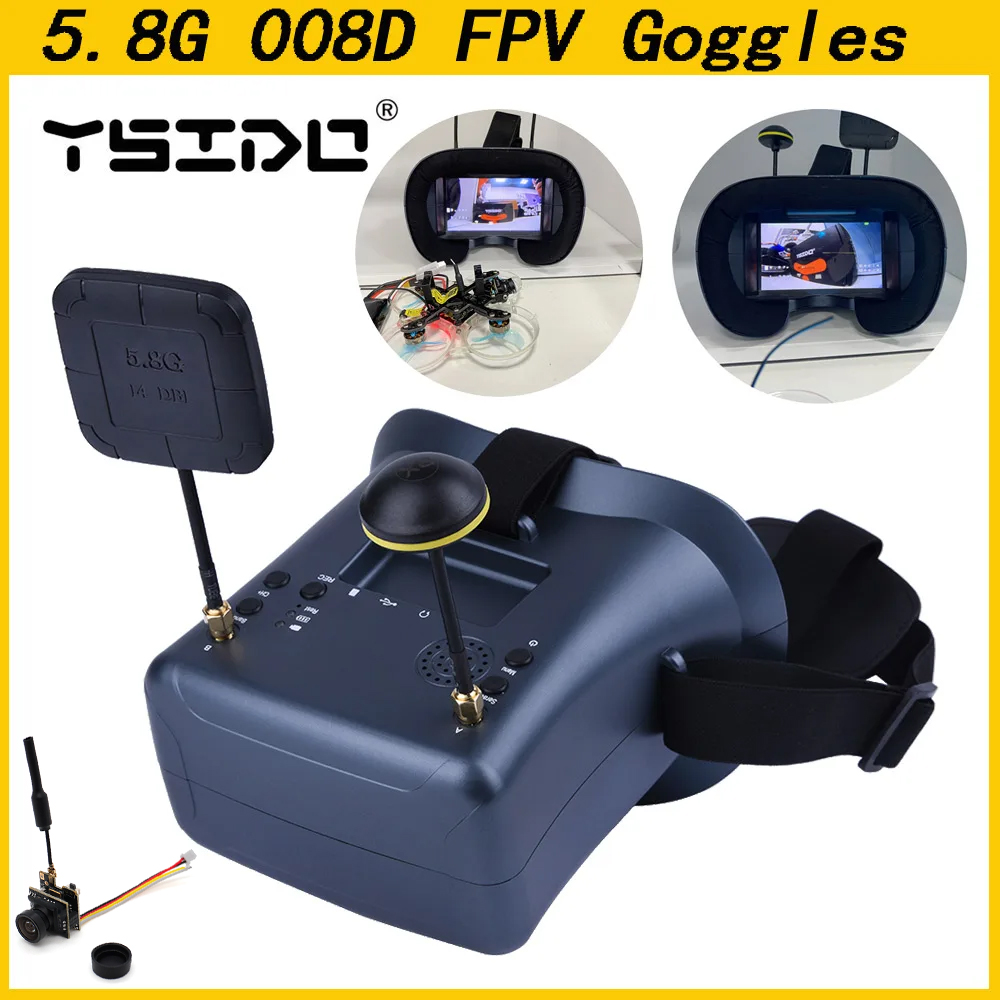 Skyzone Sky04O Pro Fpv Goggles - 008D 5,8G 40CH 4,3 pulgadas 800*480