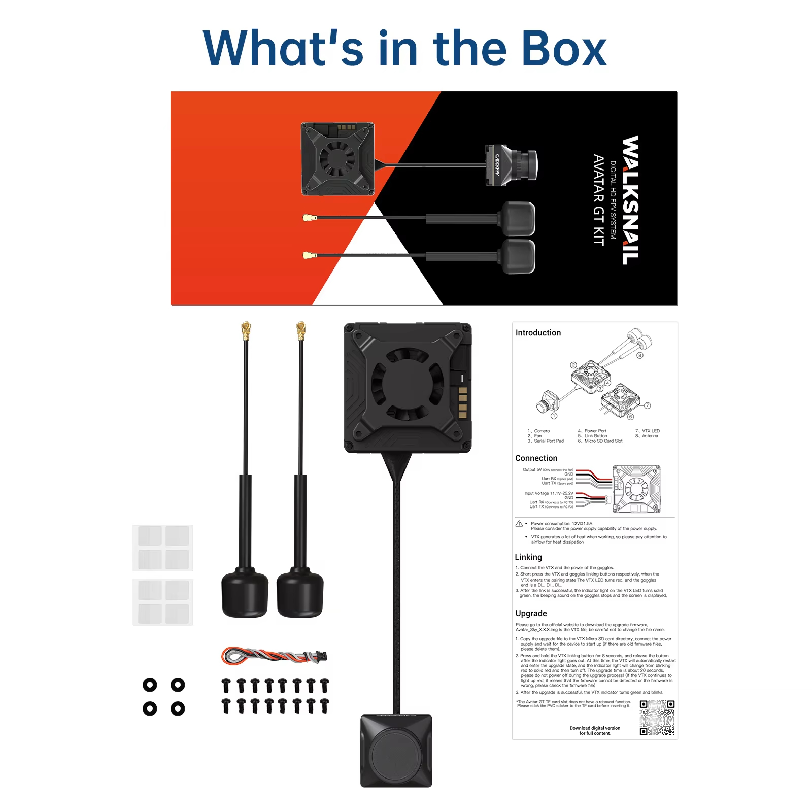 Kit Caddx Walksnail Avatar GT  - Walksnail Avatar Gt Kit 2W Vtx reseña y precio