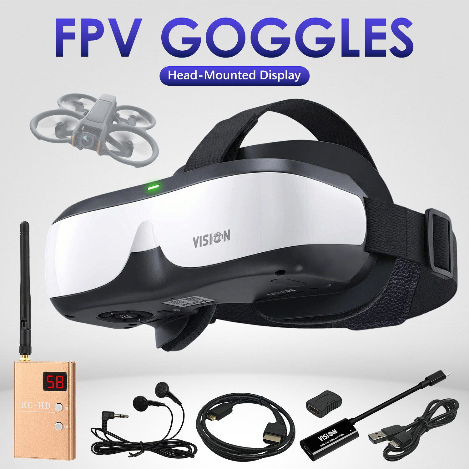 Kit de Gafas de Video FPV con  - Skyzone Sky04O Pro Fpv Goggles reseña y precio